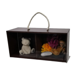 Caja doble Caoba Comercial