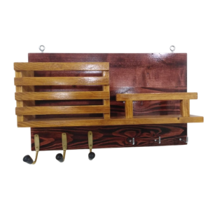 Perchero Porta Llaves con Repisa de Rejas